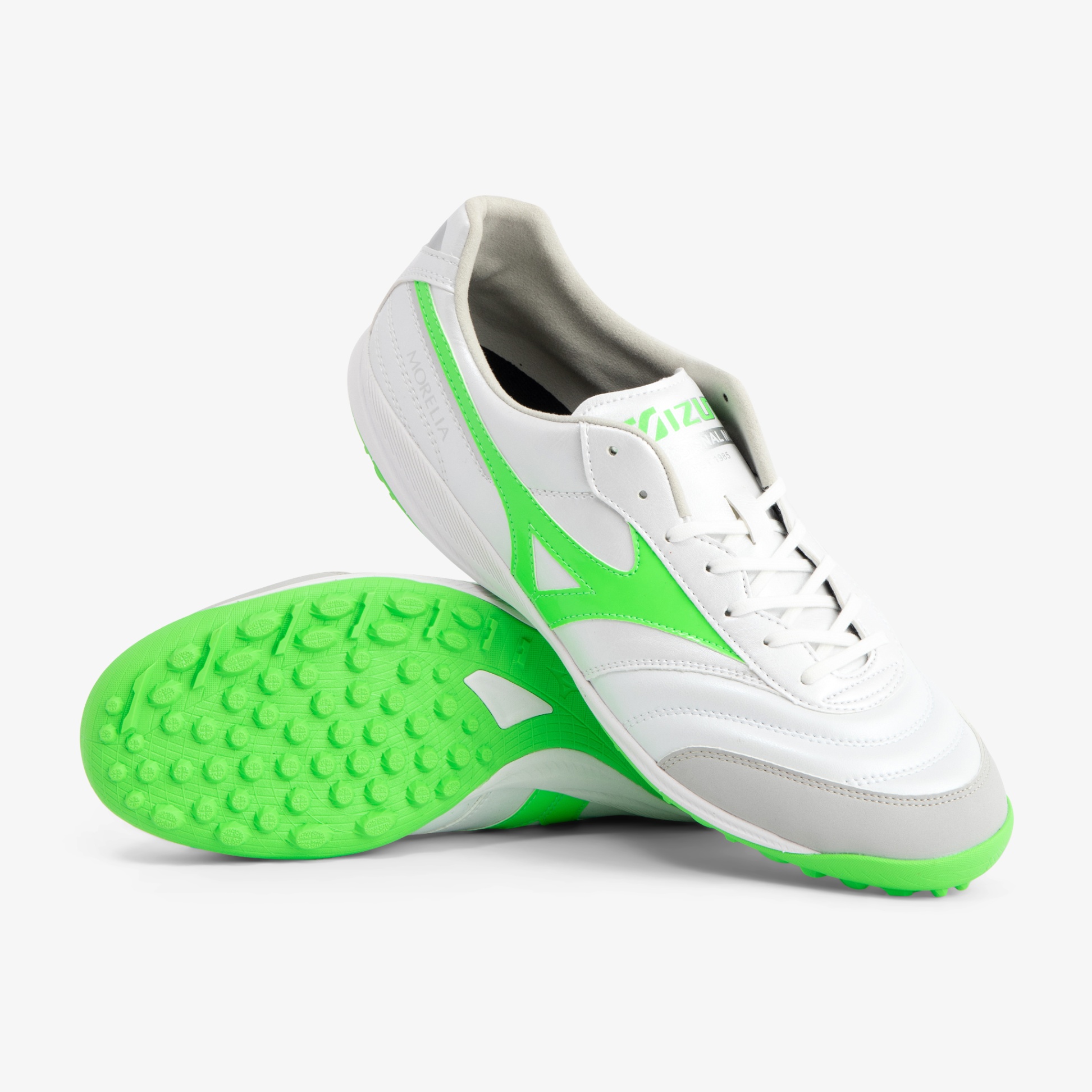 Mizuno Morelia Sala Pro TF - Trắng/Xanh lá - Q1GB251337