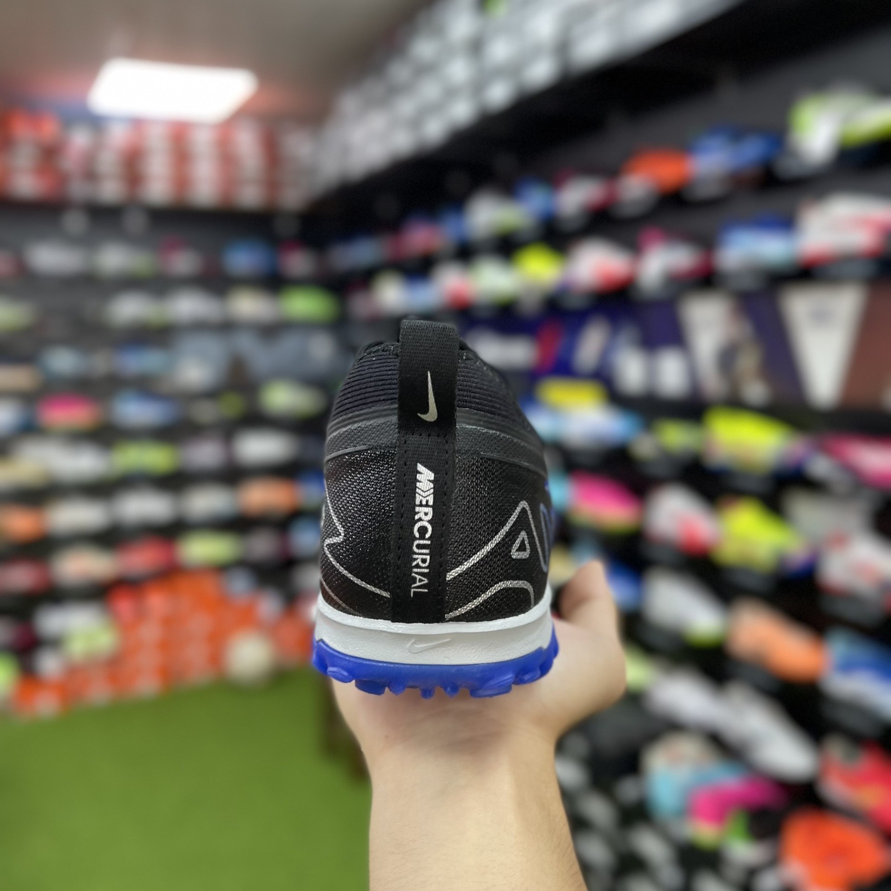 Gót giày Nike vapor 15 pro tf - DJ5605-040 - Đen xanh