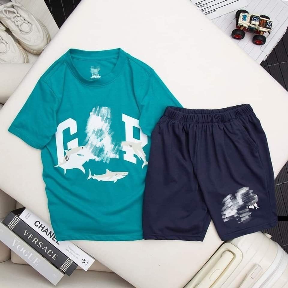 bộ gap xanh ngọc đậm bé trai