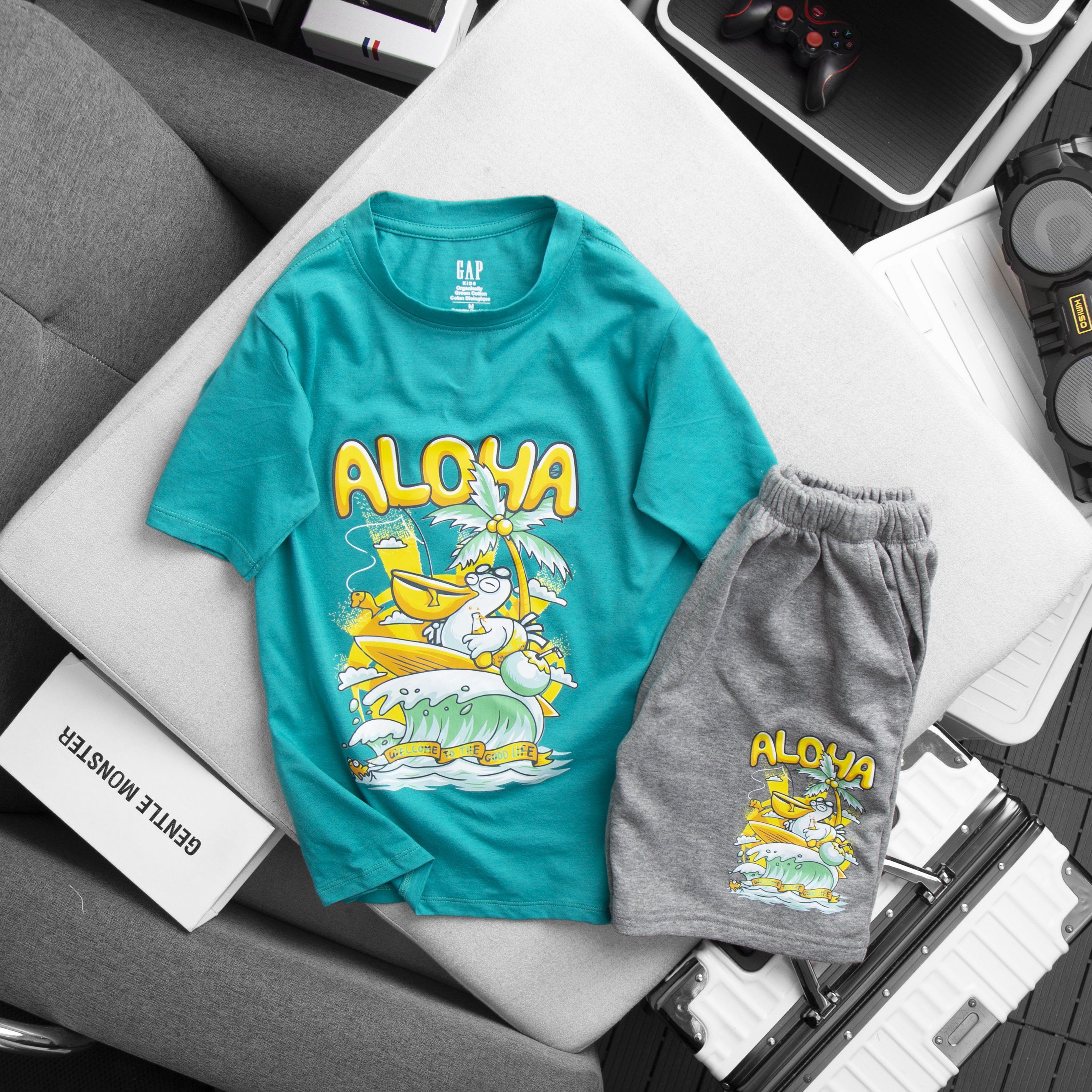 bộ gap xanh aloha