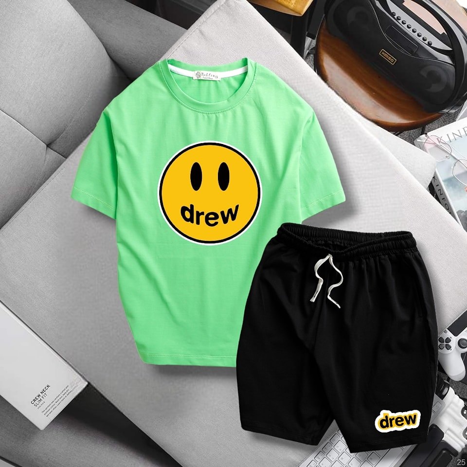 bộ cao cấp drew xanh lá