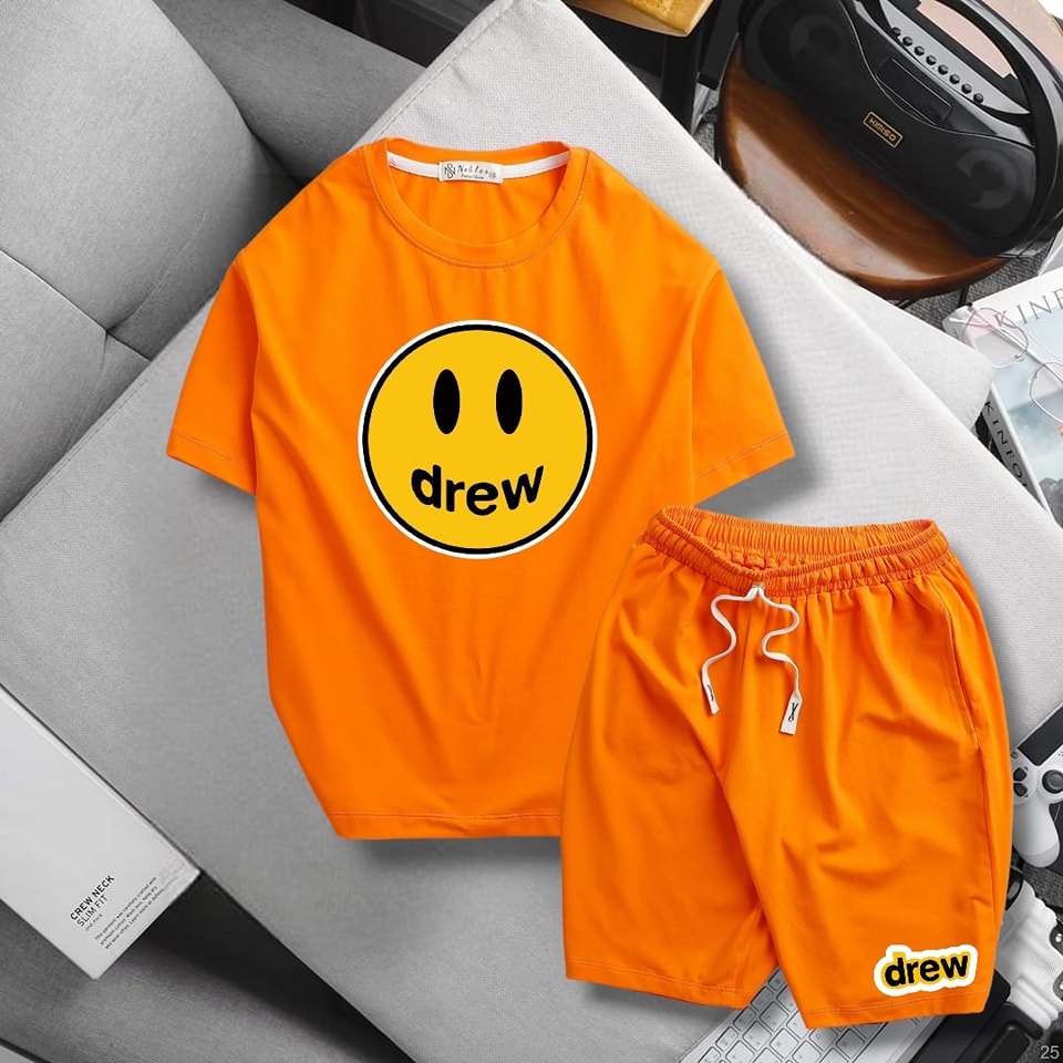 bộ drew cap cấp màu cam
