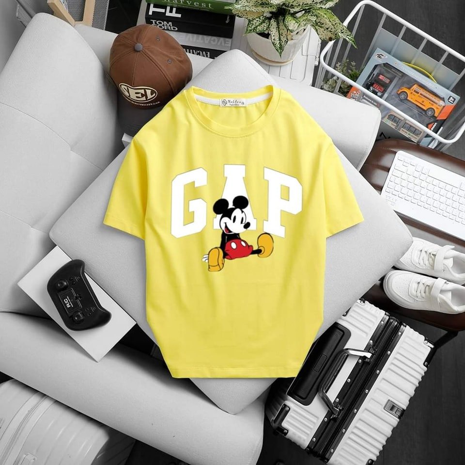 ÁO CAO CẤP BÉ TRAI VÀNG MICKEY