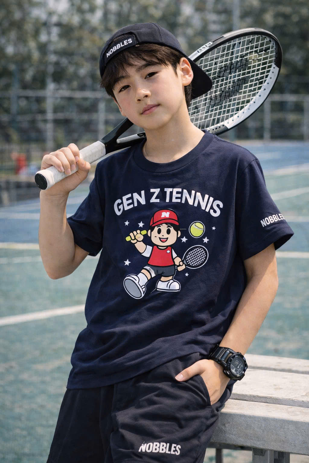 BỘ TAY NGẮN FULLNAVY GEN Z TENNIS