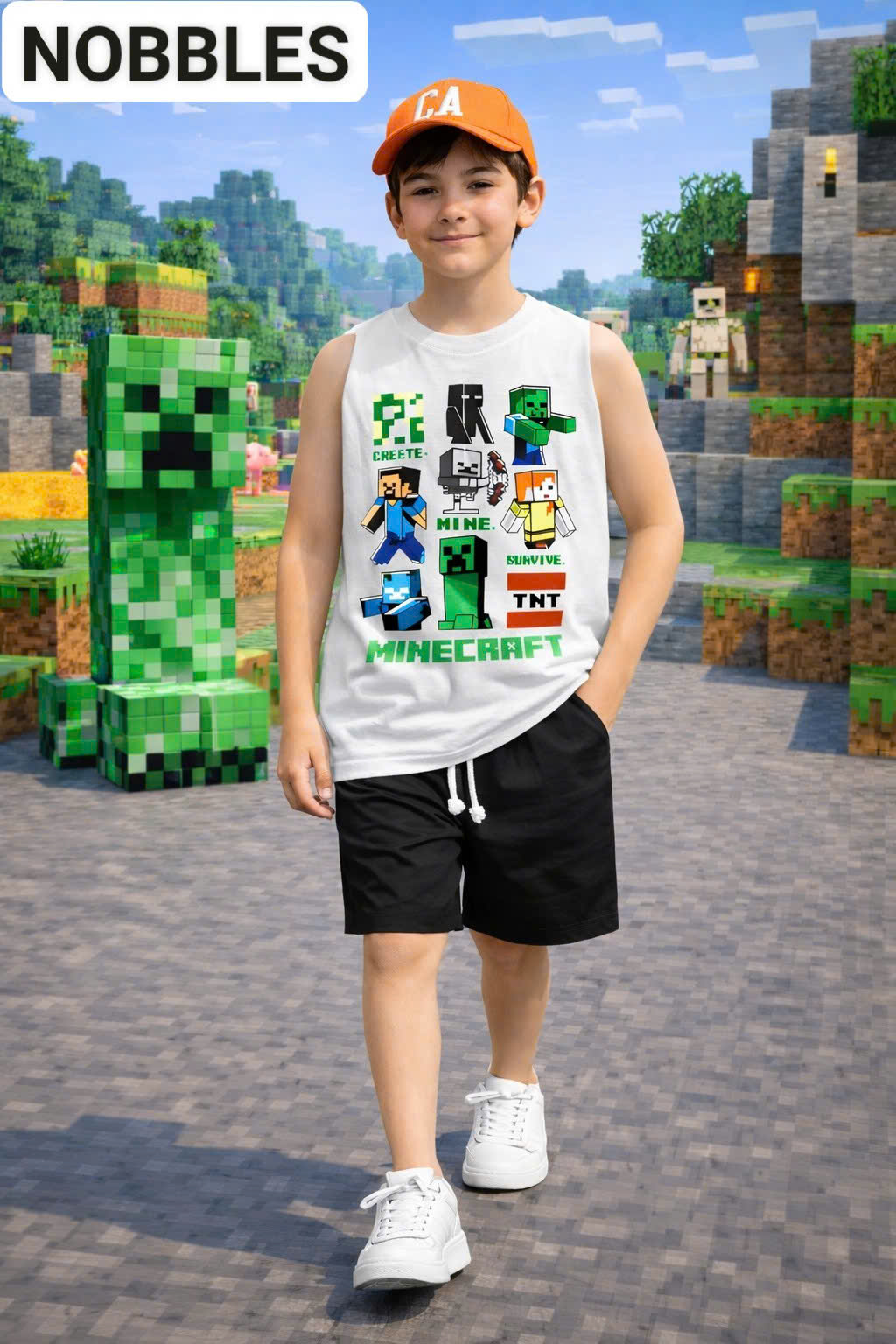 BỘ SÁT NÁCH MINECRAFT 01-WHTBLK