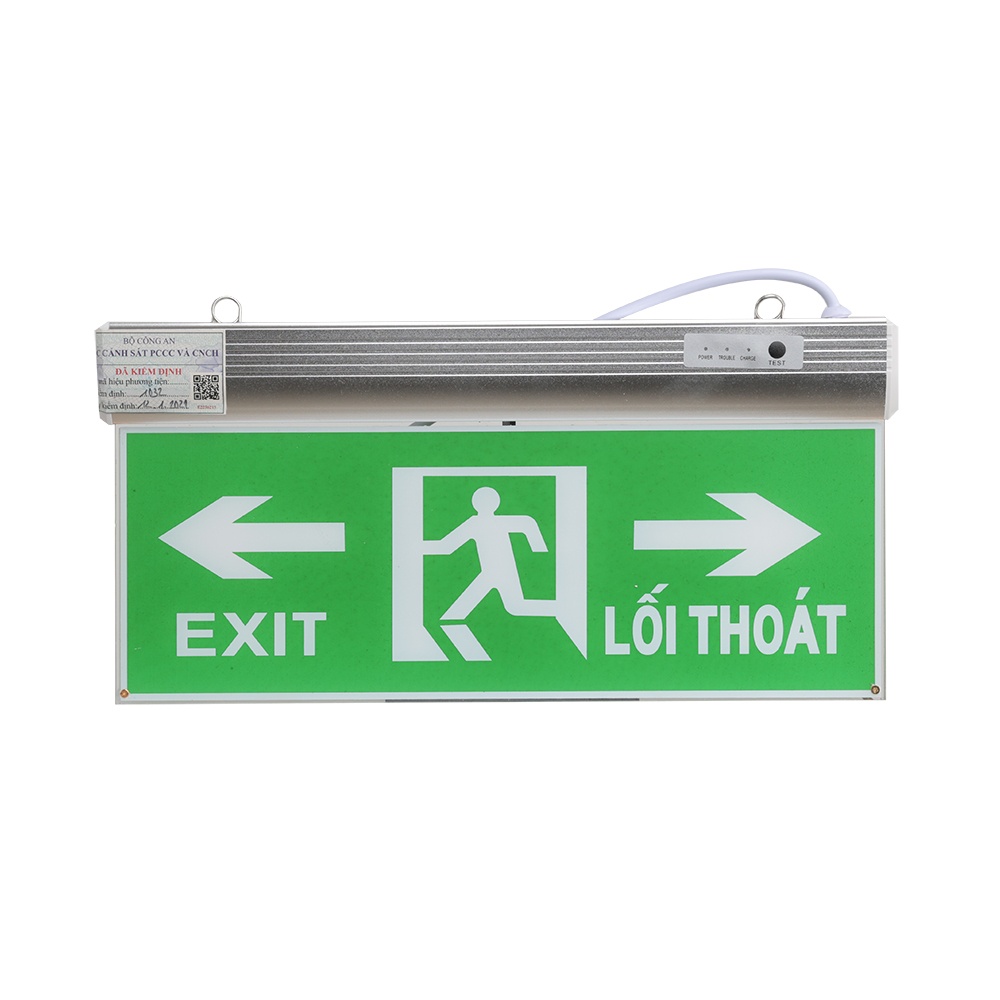 Đèn LED Exit Chỉ dẫn 2 mặt 2W (PCCC) : CD01 40x20/2.2W