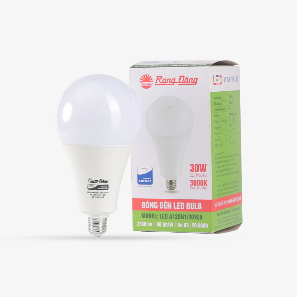 Bóng đèn LED BULB Tròn 30W A120N1/30W.H