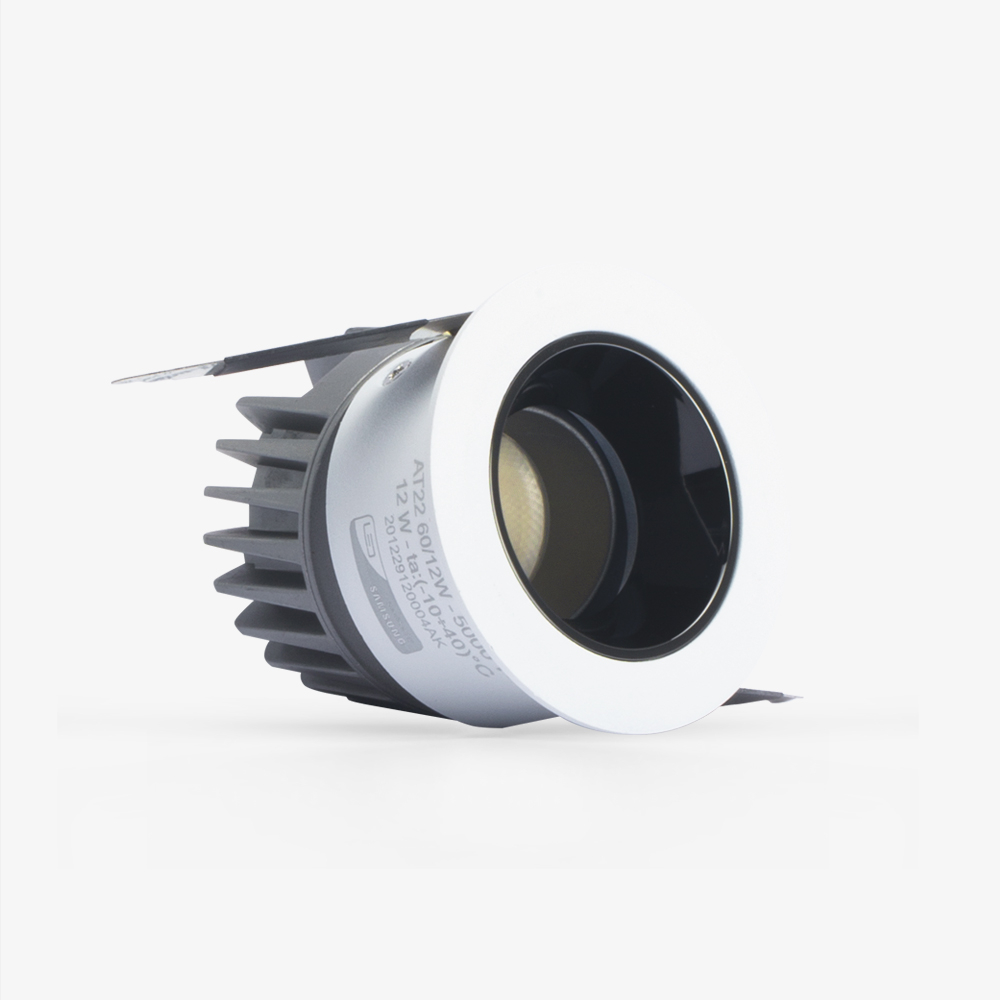 Đèn LED âm trần Downlight xoay góc AT22 60/12W