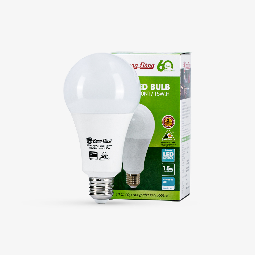 Bóng đèn LED BULB Tròn 15W  A80N1/15W.H