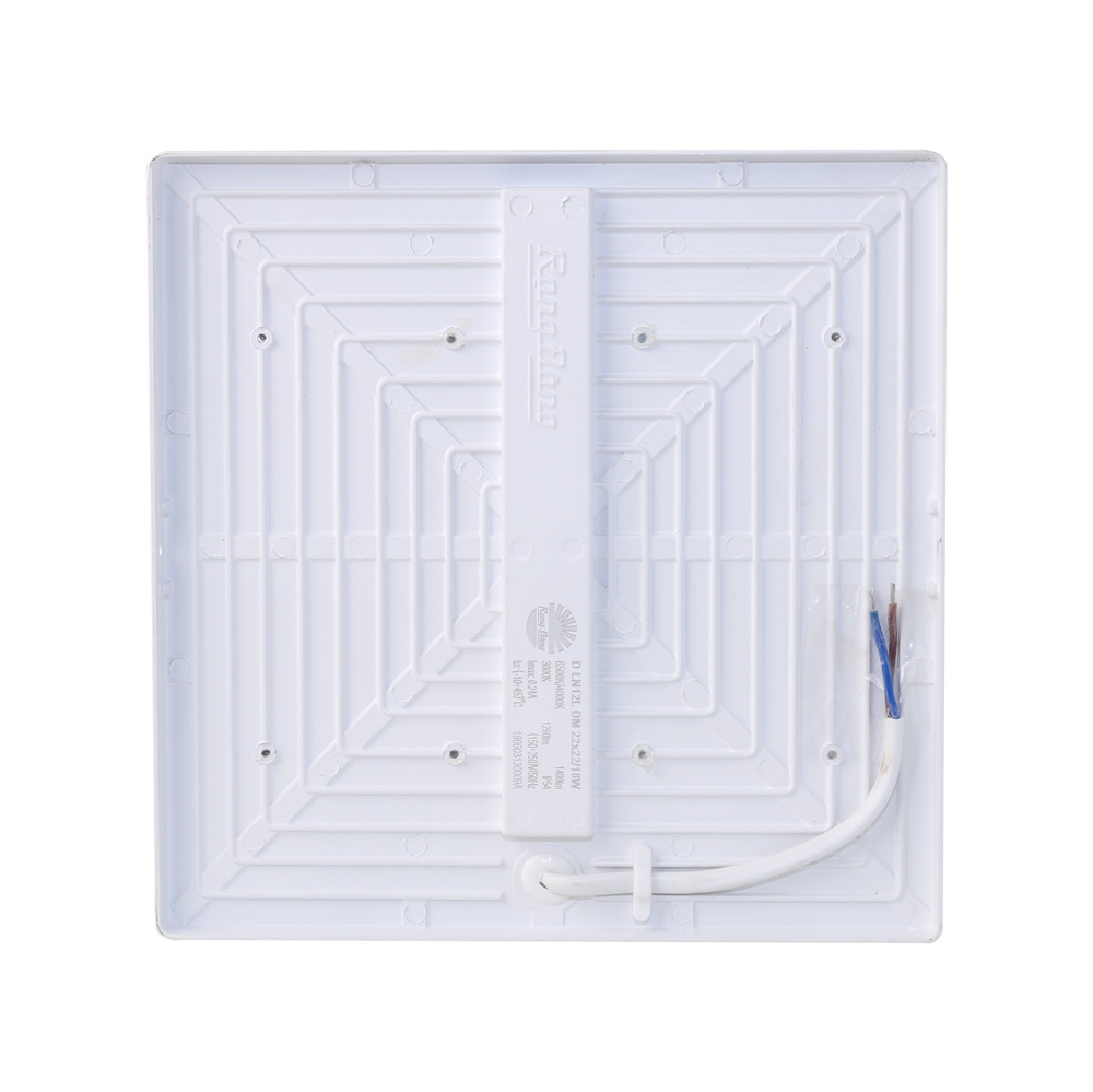 Đèn LED ốp trần vuông đổi màu đế nhựa LN12N ĐM 220x220/18W