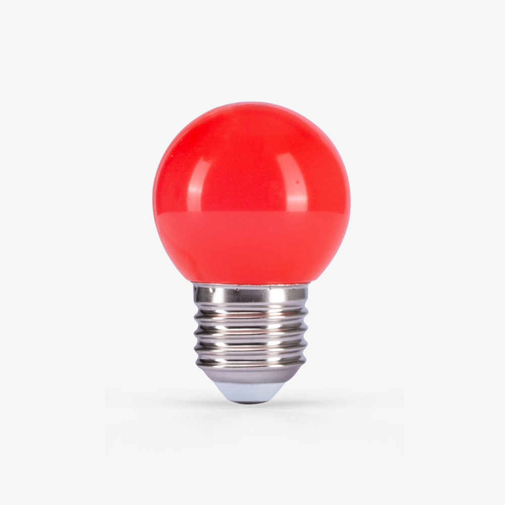 Bóng đèn LED Bulb tròn 1W màu đỏ A45R/1W