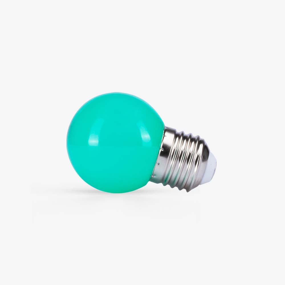 Bóng đèn LED BULB tròn 1W màu xanh lá A45G/1W