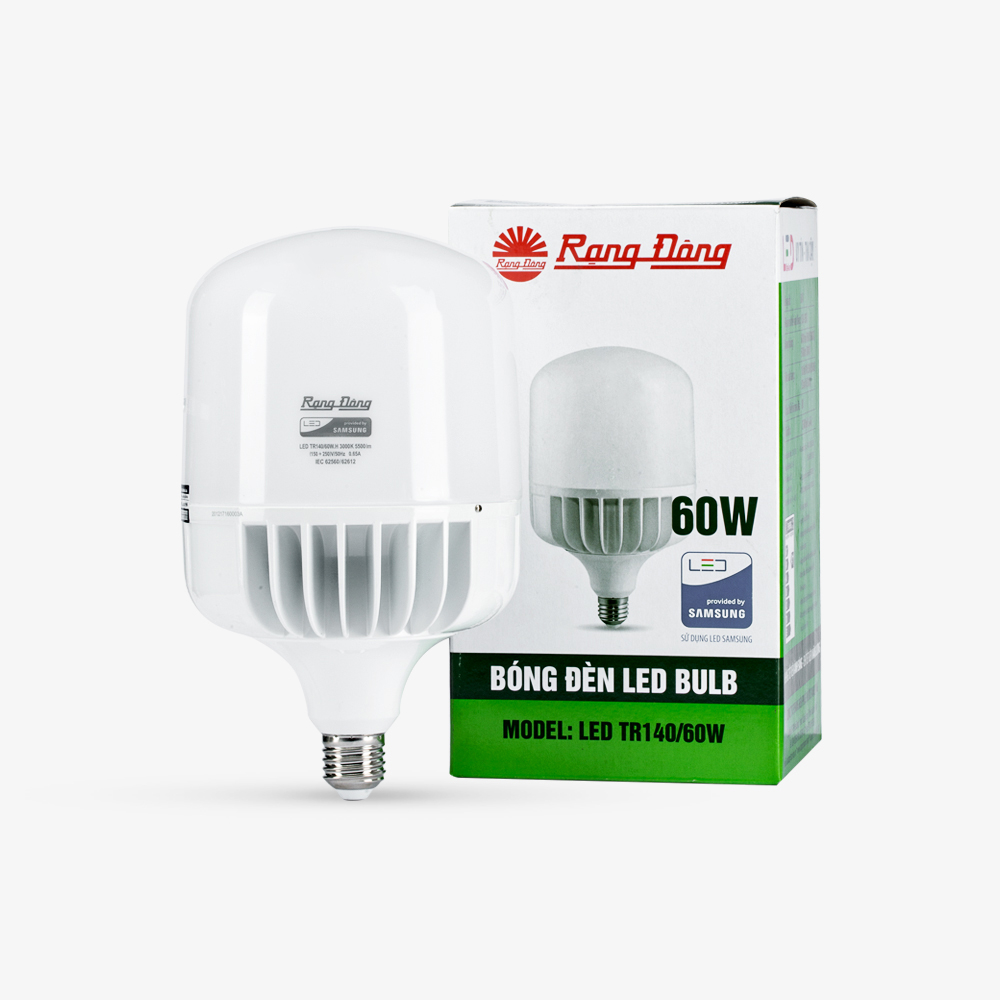 Bóng đèn LED BULB Trụ Nhôm đúc 60W LED TR140NĐ/60W