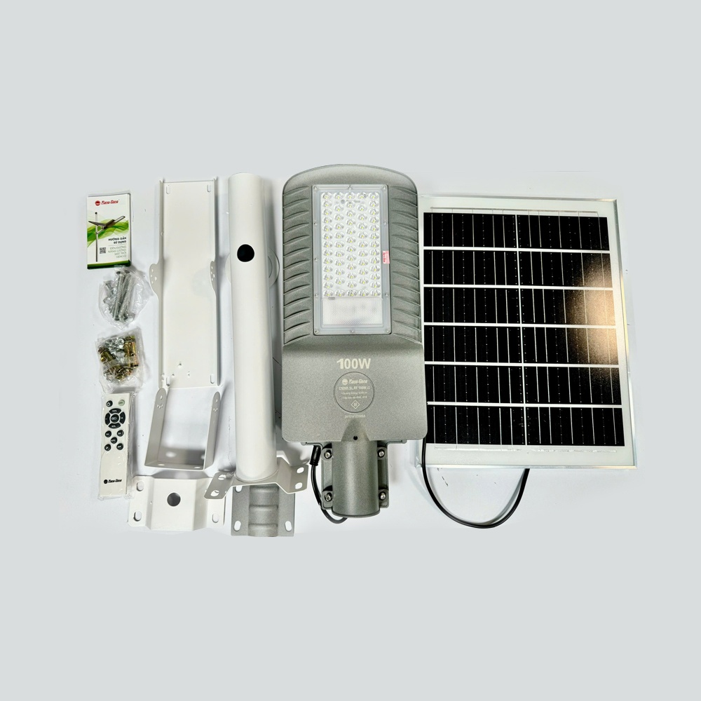Đèn đường năng lượng mặt trời 100W CSD05.SL.RF 100W.V2