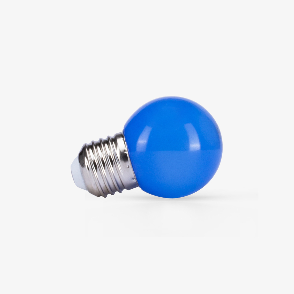 Bóng đèn LED BULB tròn 1W màu xanh lam A45B/1W