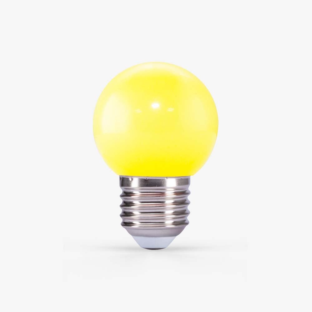 Bóng đèn LED BULB tròn 1W màu vàng A45Y/1W