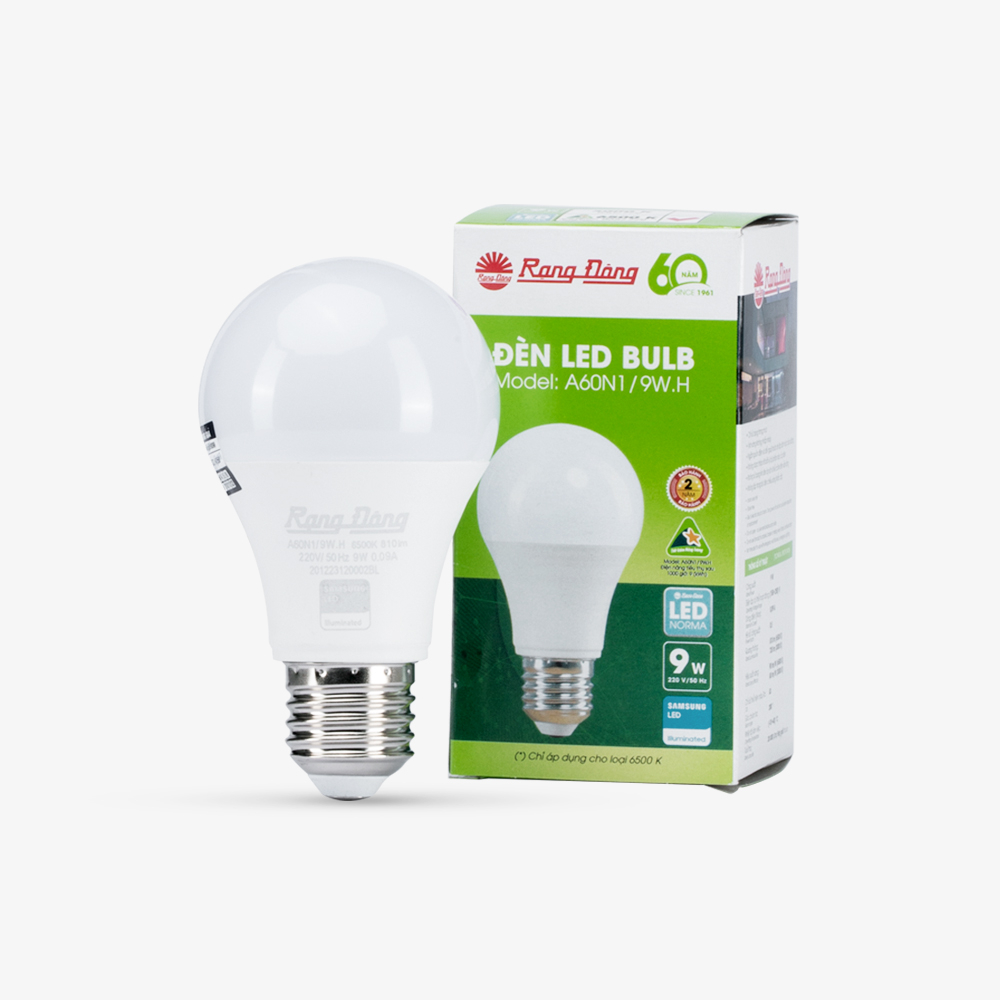 Bóng đèn LED BULB tròn 9W  A60N1/9W.H