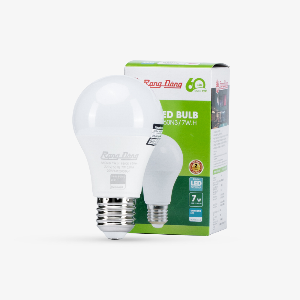 Bóng đèn LED BULB Tròn 7W A60N3/7W.H