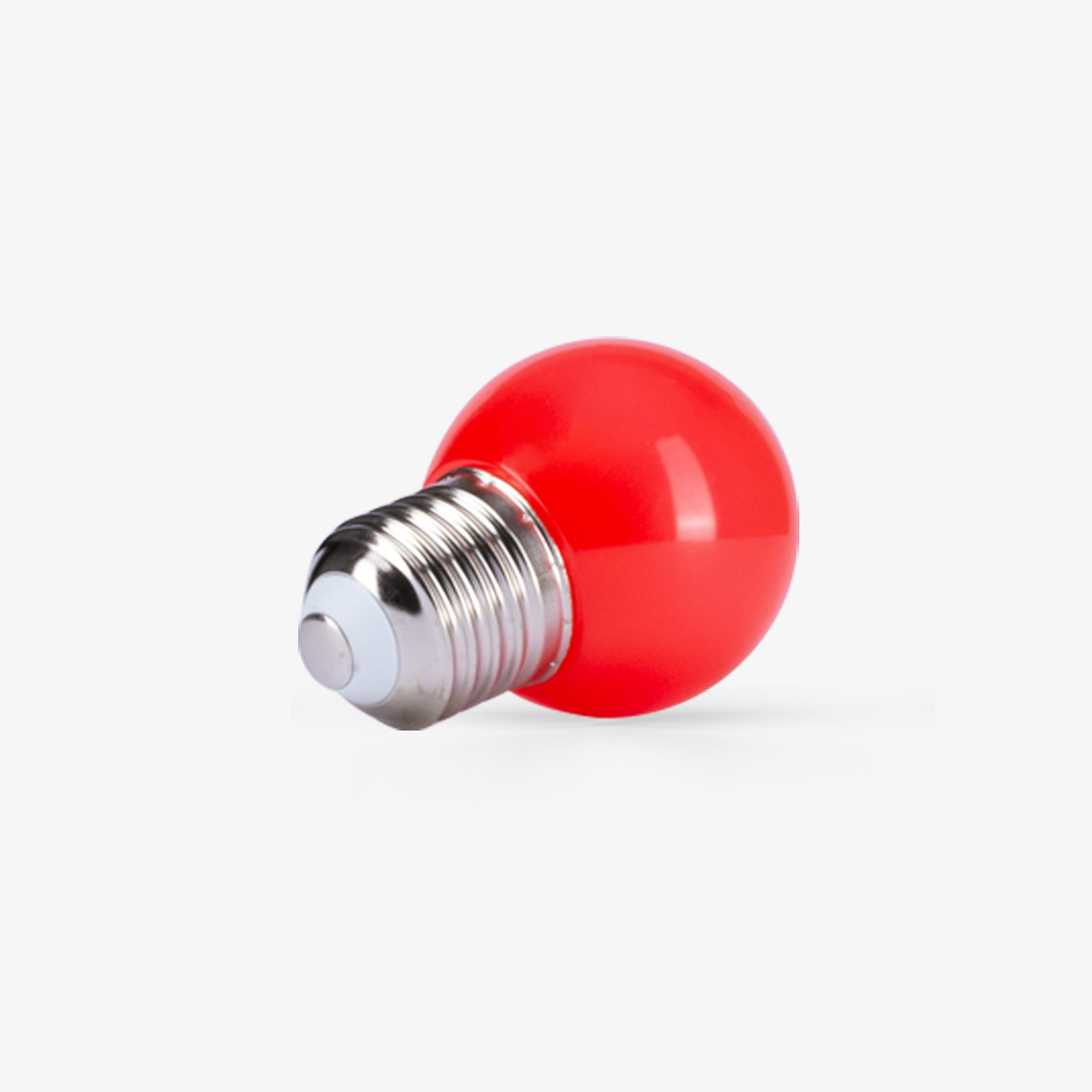 Bóng đèn LED Bulb tròn 1W màu đỏ A45R/1W
