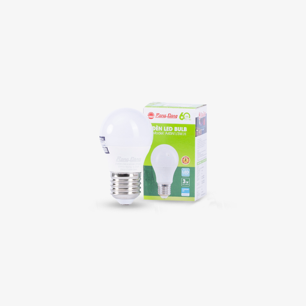 Bóng đèn LED Bulb tròn A45N1/3W.H