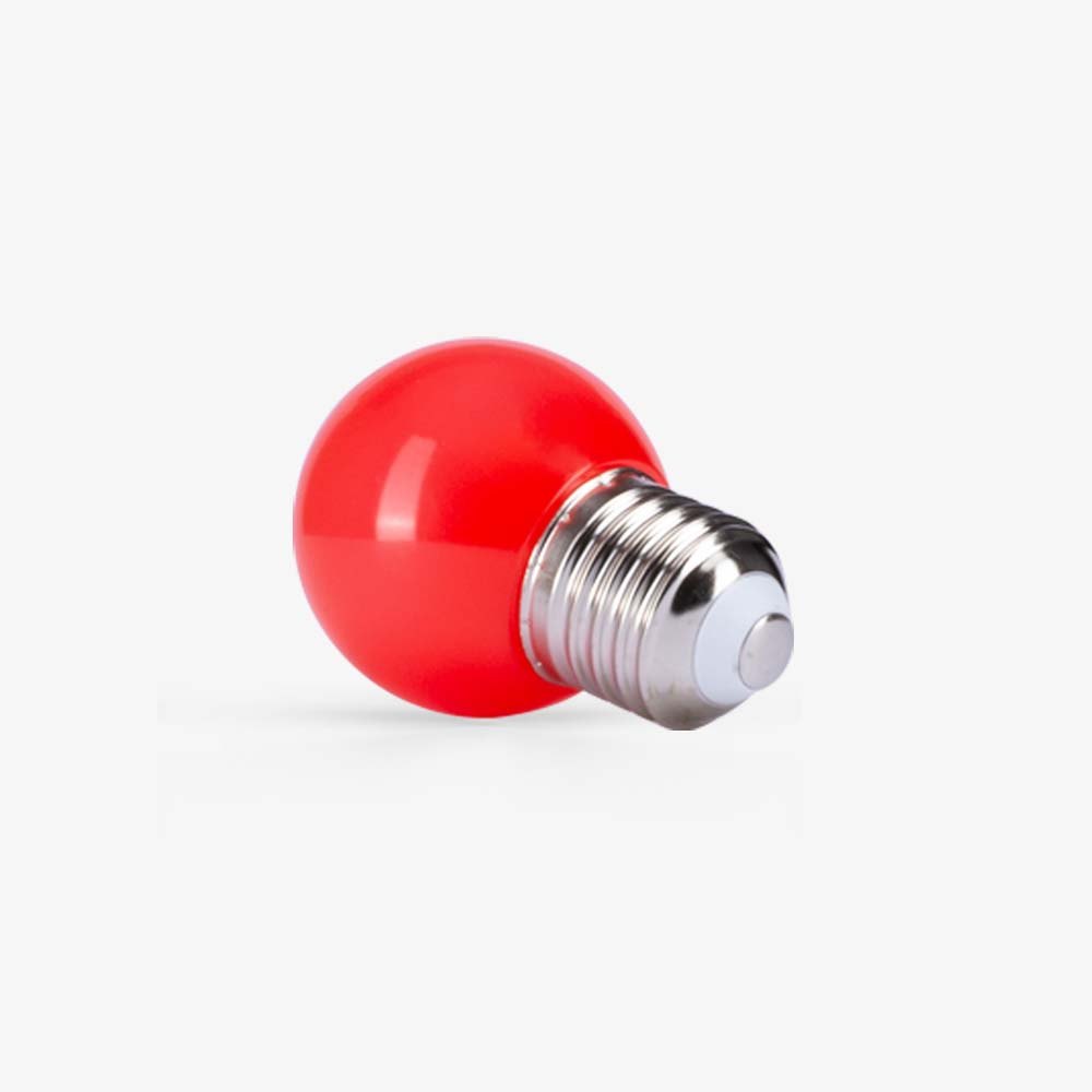 Bóng đèn LED Bulb tròn 1W màu đỏ A45R/1W