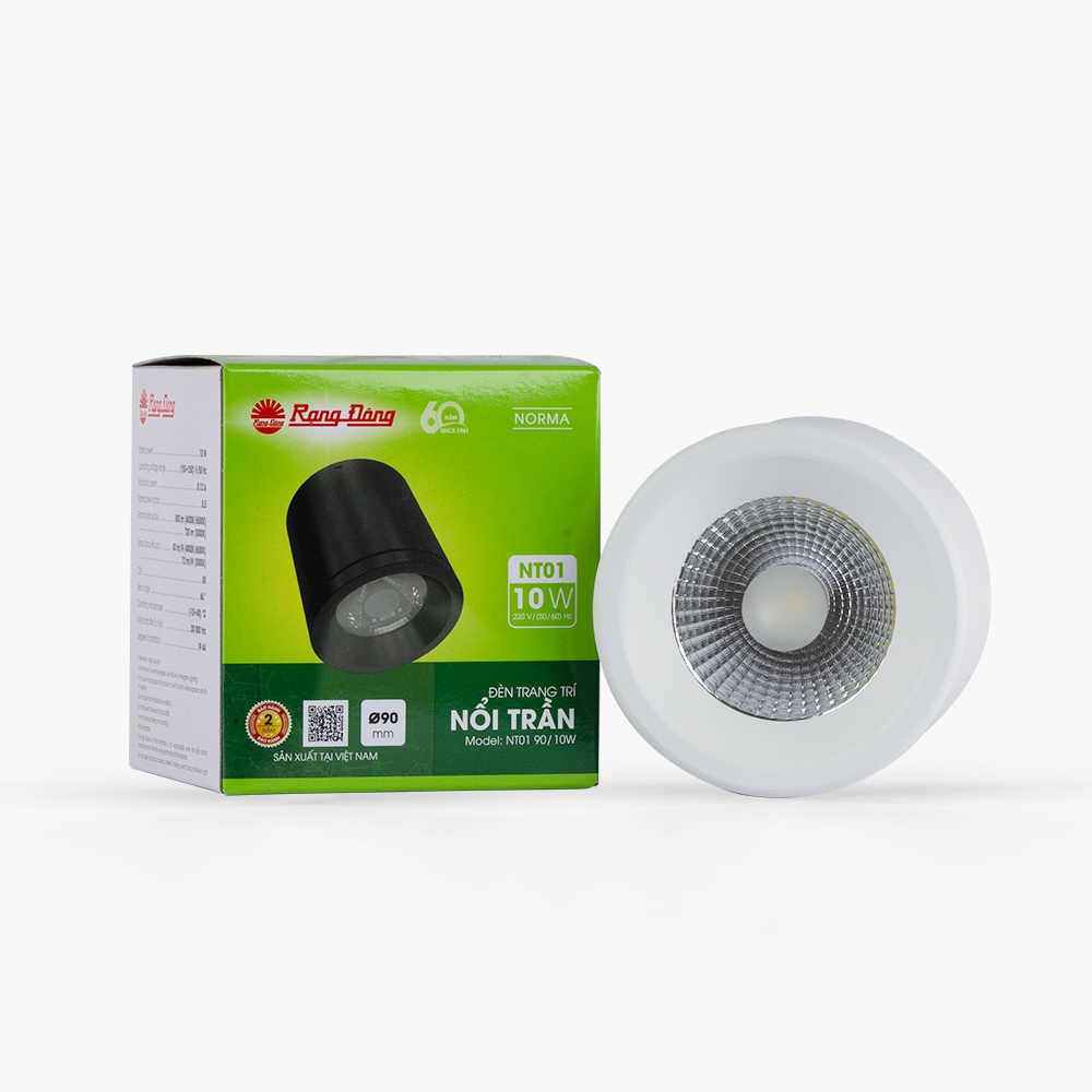 Đèn Downlight nổi trần trang trí NT01 90/10W