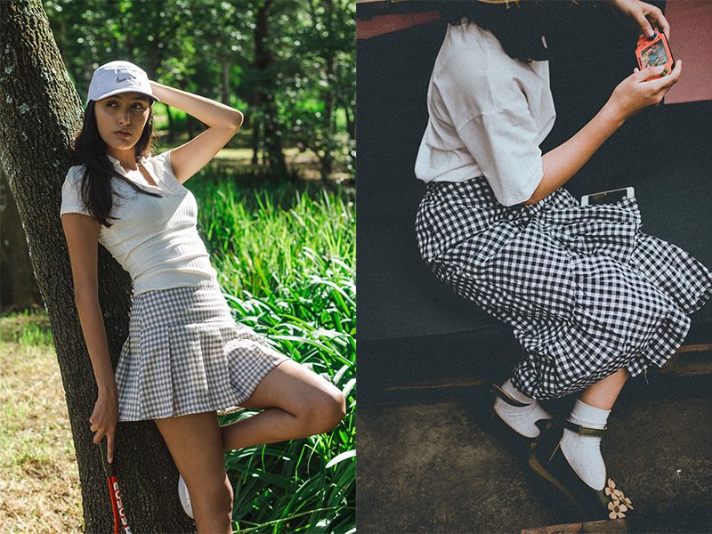 Top 5 mẫu chân váy kẻ dài hot trend gây thương nhớ