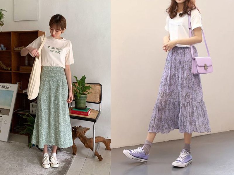 Mua Chân Váy Dài New Design Thiết Kế Dáng Váy Xòe Vintage ,Có Túi và Dây Nơ  Phong Cách Hàn Quốc, Vải Tốt ,Mặc Mát CV0027 - ĐEN - S tại NEW