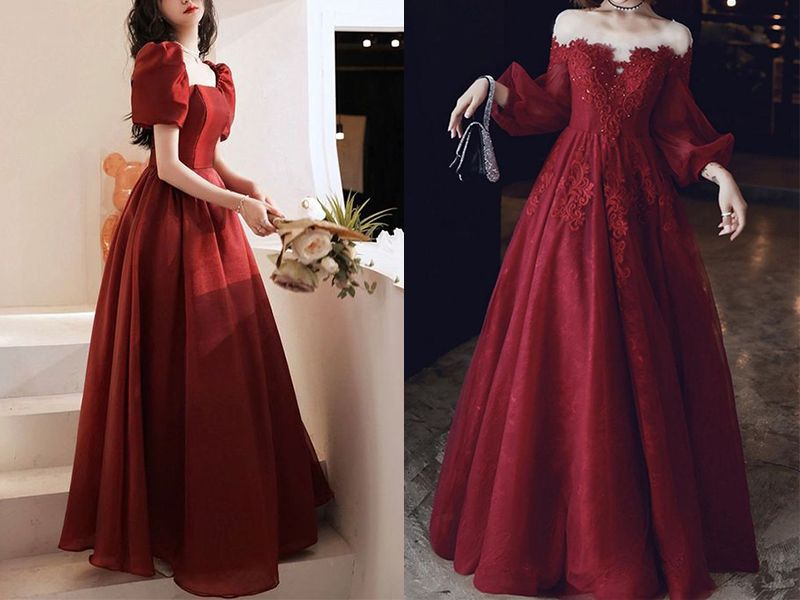 Mẫu mới hot 2023 Váy nhung đỏ dáng xòe dự tiệc Set đầm nhung đỏ thiết kế  sang chảnh HN Clothing V36 - Giá Tiki khuyến mãi: 1,400,000đ - Mua ngay! -