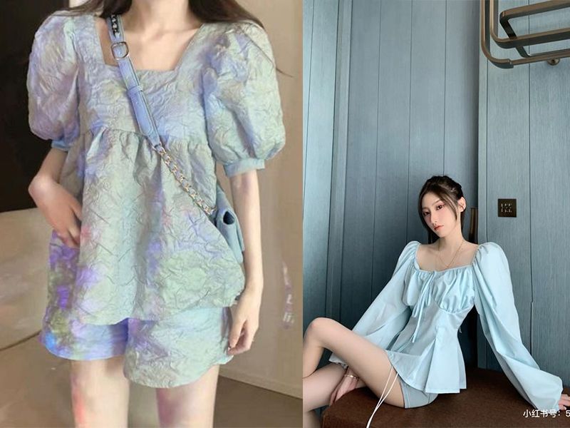 Áo babydoll cổ vuông phù hợp cho nàng trong nhiều hoàn cảnh