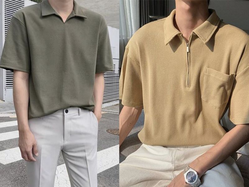 Mẫu áo polo dáng classic -fit