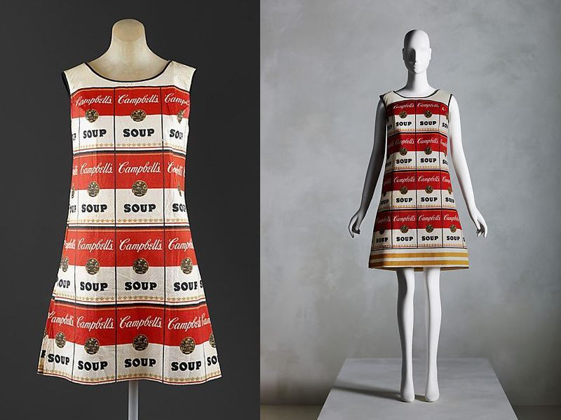 Campbell’s The Souper Dress khởi đầu cho phong cách Pop Art trong thời trang