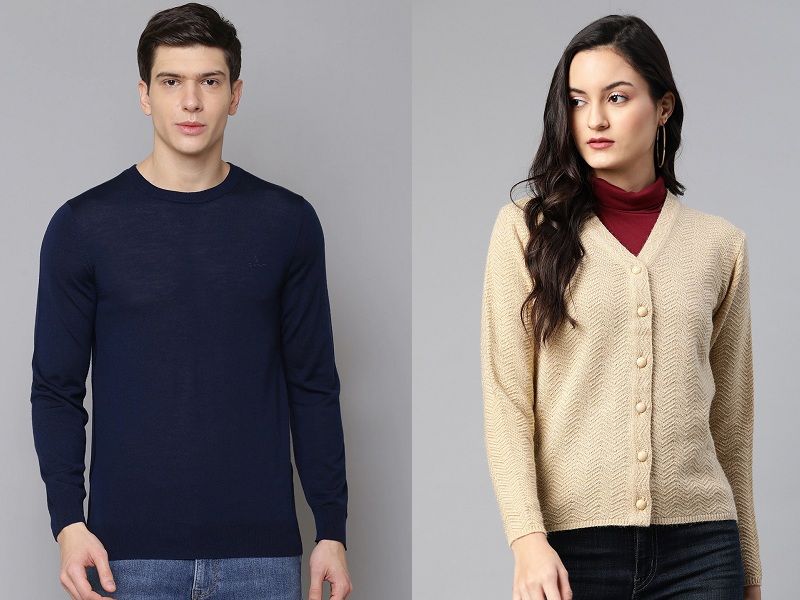 Phân biệt áo cardigan và sweater