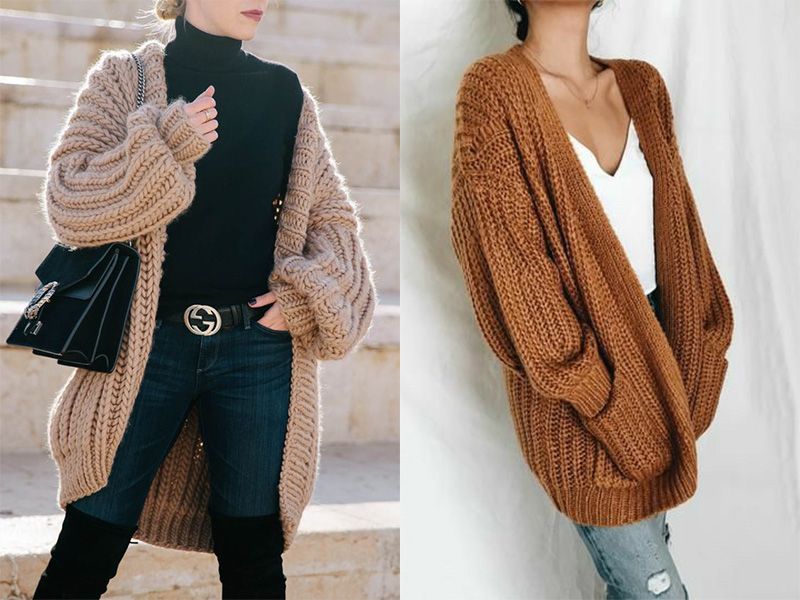 Mặc áo cardigan cùng combo áo thun và quần jeans