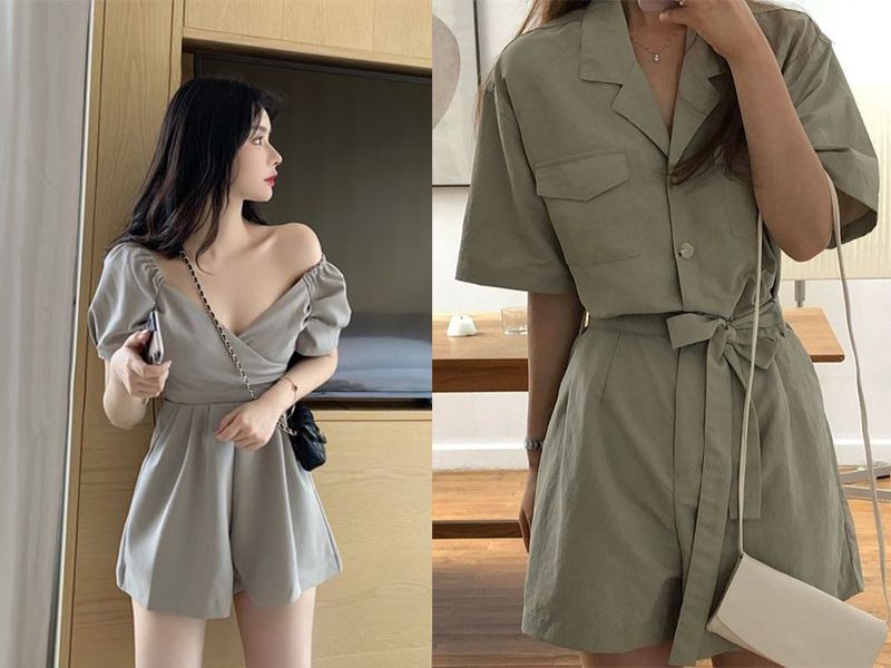 Phụ kiện đai lưng và túi xách để set đồ playsuit thu hút hơn