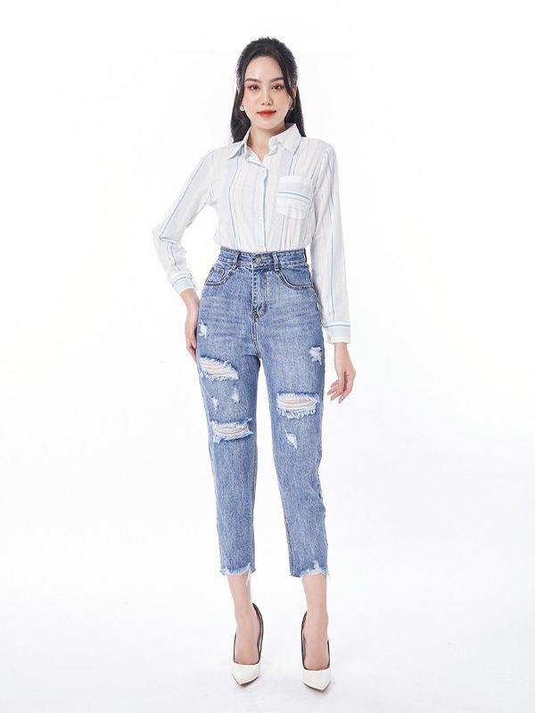 Jeans cotton pha poly