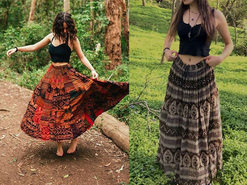 Phối đồ theo hippie style với áo croptop