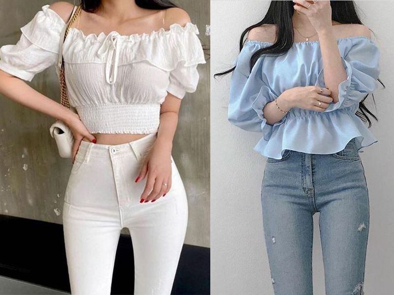 Áo croptop tay dài thun eo với ưu điểm tuyệt vời