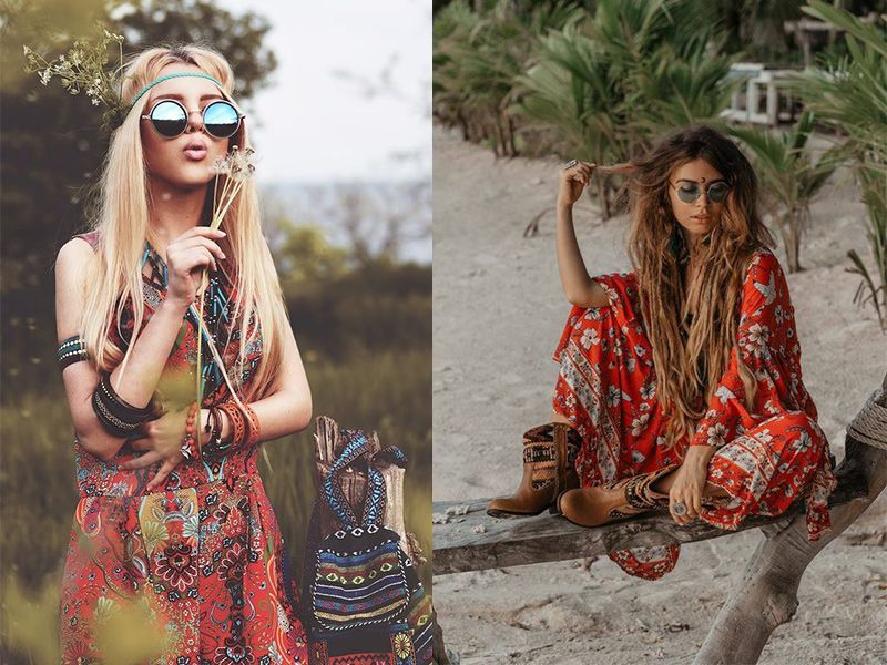 Kính mắt gọng tròn của phong cách hippie