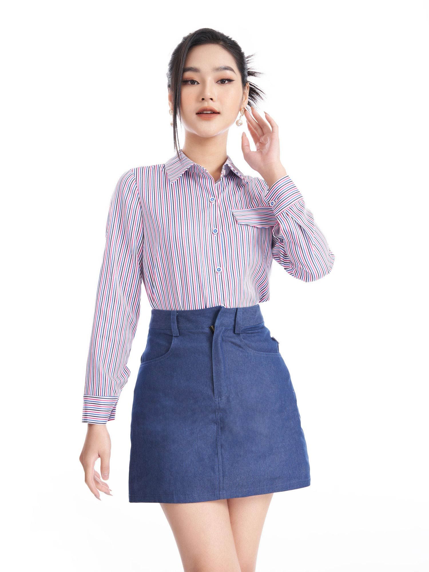 Chân Váy Chữ A Xếp Ly Lưng Cao Màu Trơn Thời Trang Xuân Thu 2022 - Váy  Fashion