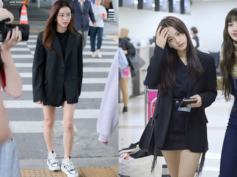 Jisoo nổi bật trong áo blazer giấu quần