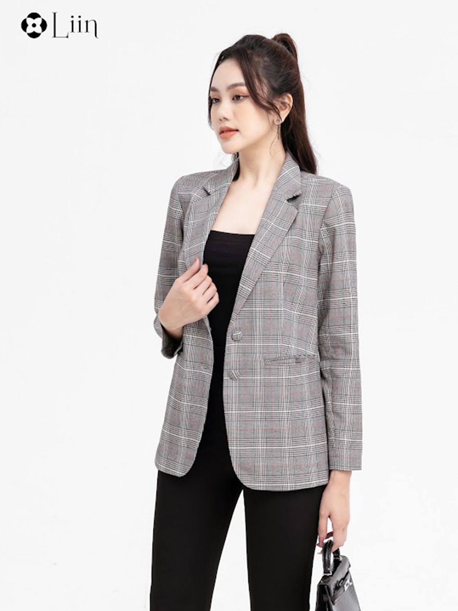 Áo khoác vest dáng dài kẻ sọc kiểu Hàn Quốc cá tính cho nữ - Áo vest,  blazer nữ | ThờiTrangNữ.vn
