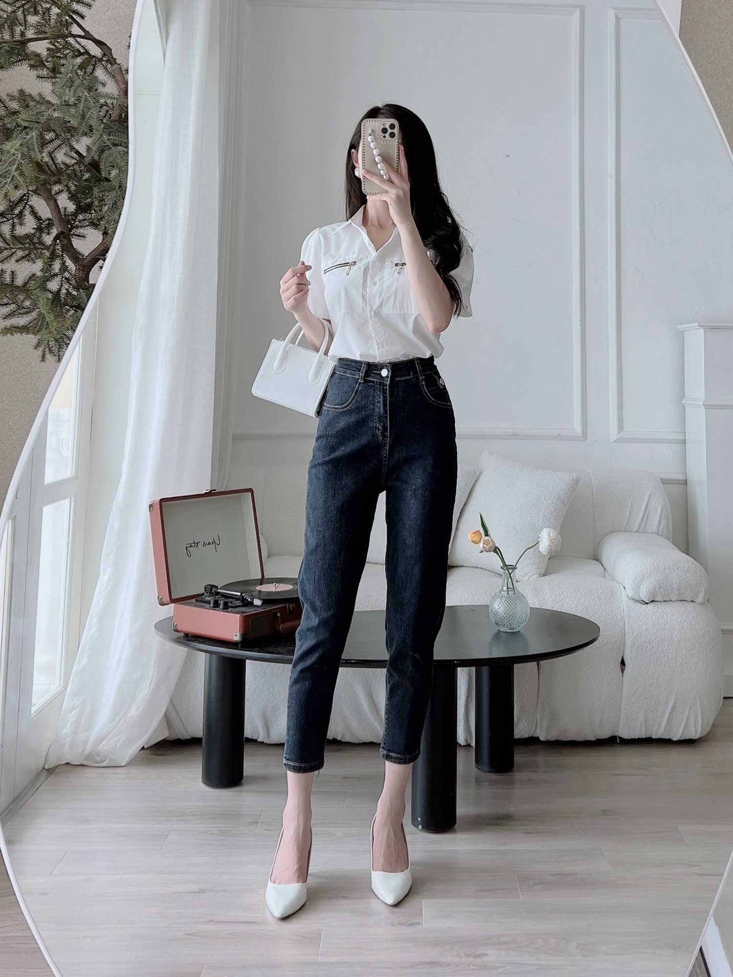 Độ dài thích hợp theo nhiều phong cách của chiếc quần jeans lửng