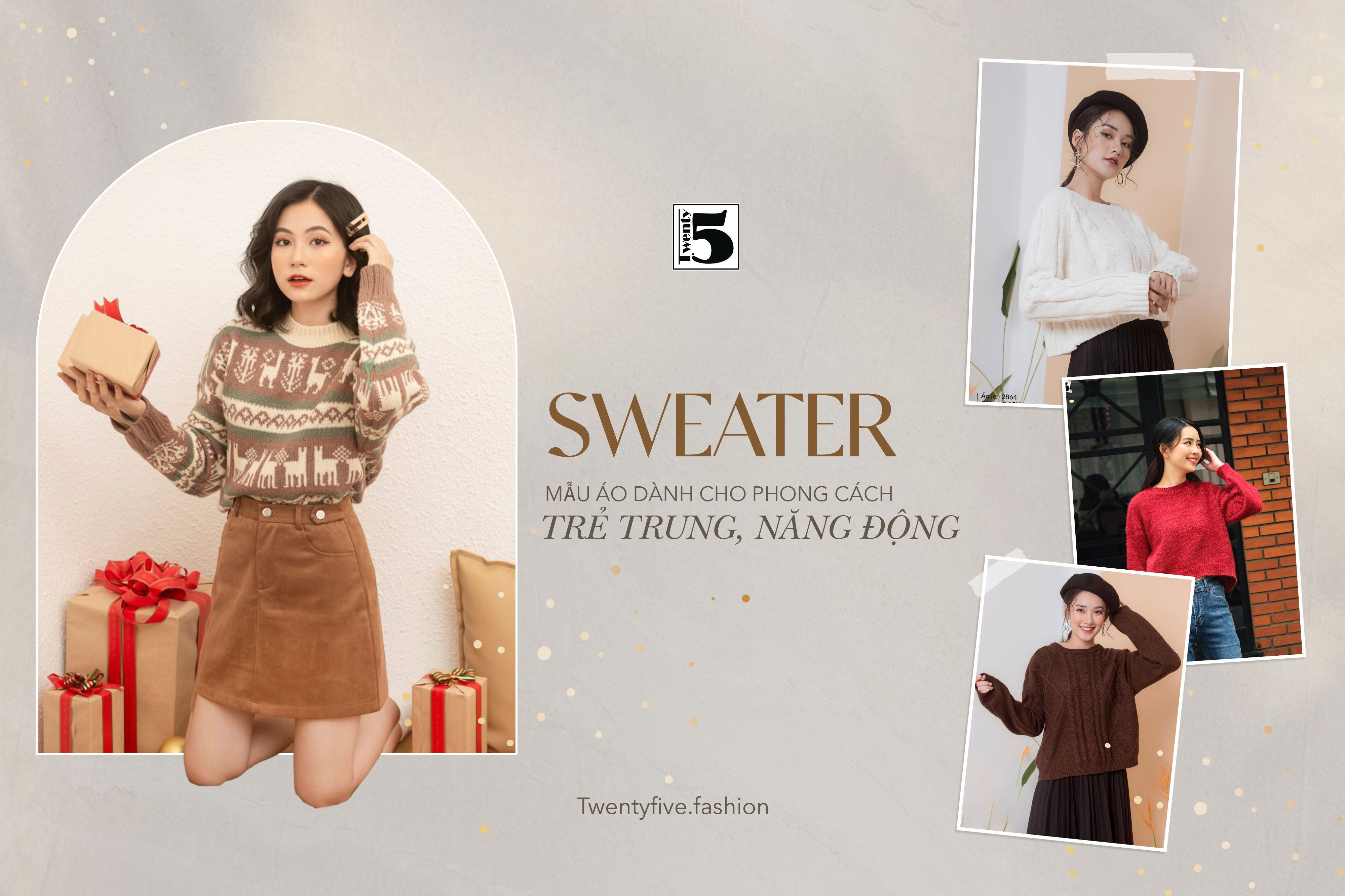 SWEATER -  MẪU ÁO DÀNH CHO PHONG CÁCH TRẺ TRUNG, NĂNG ĐỘNG