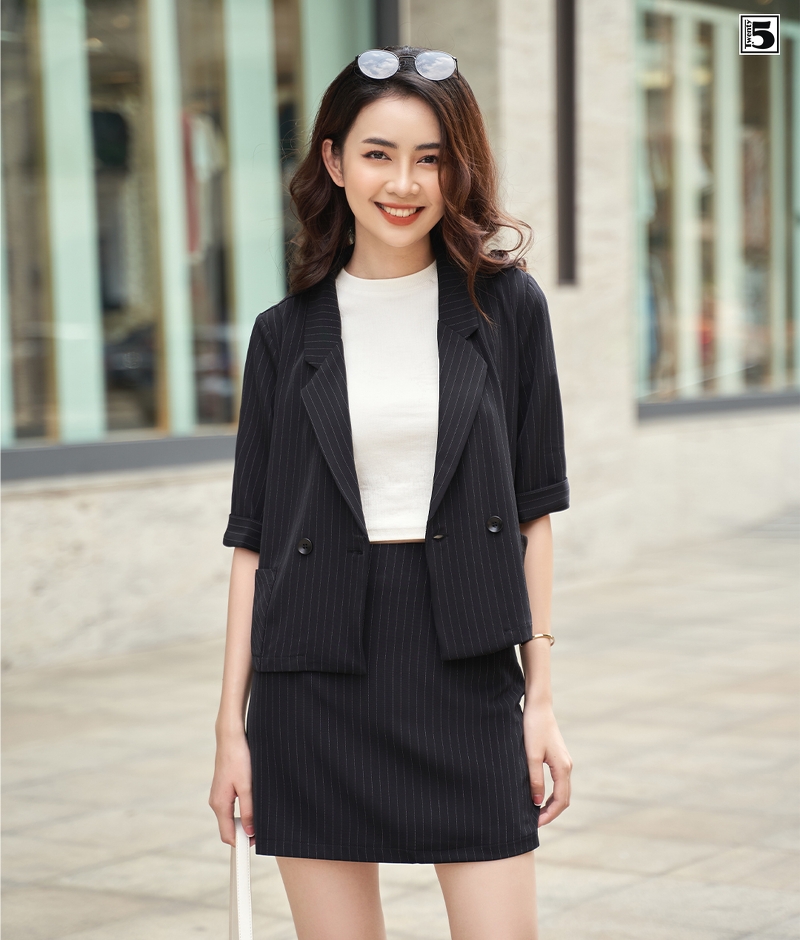 Chân váy chữ A lưng cao phong cách công sở có lót trong hàng đẹp | Shopee  Việt Nam