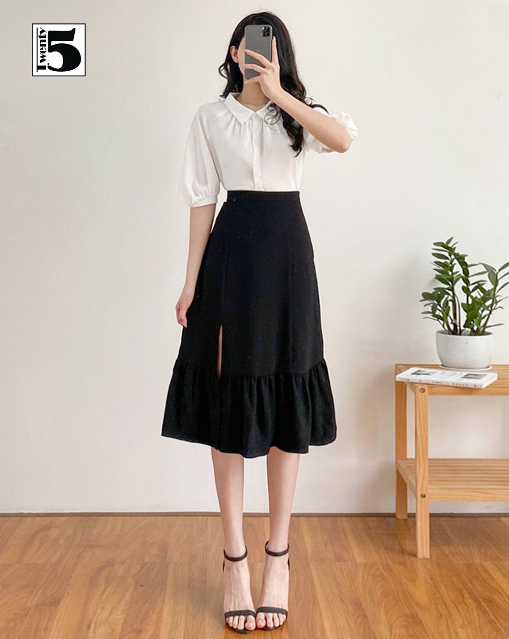 Chân váy Dài Chữ Xẻ Trước Phối Hai Cúc Phong Cách Hàn Quốc, Chân Váy Dài  Công Sở - Chân váy | ThờiTrangNữ.vn