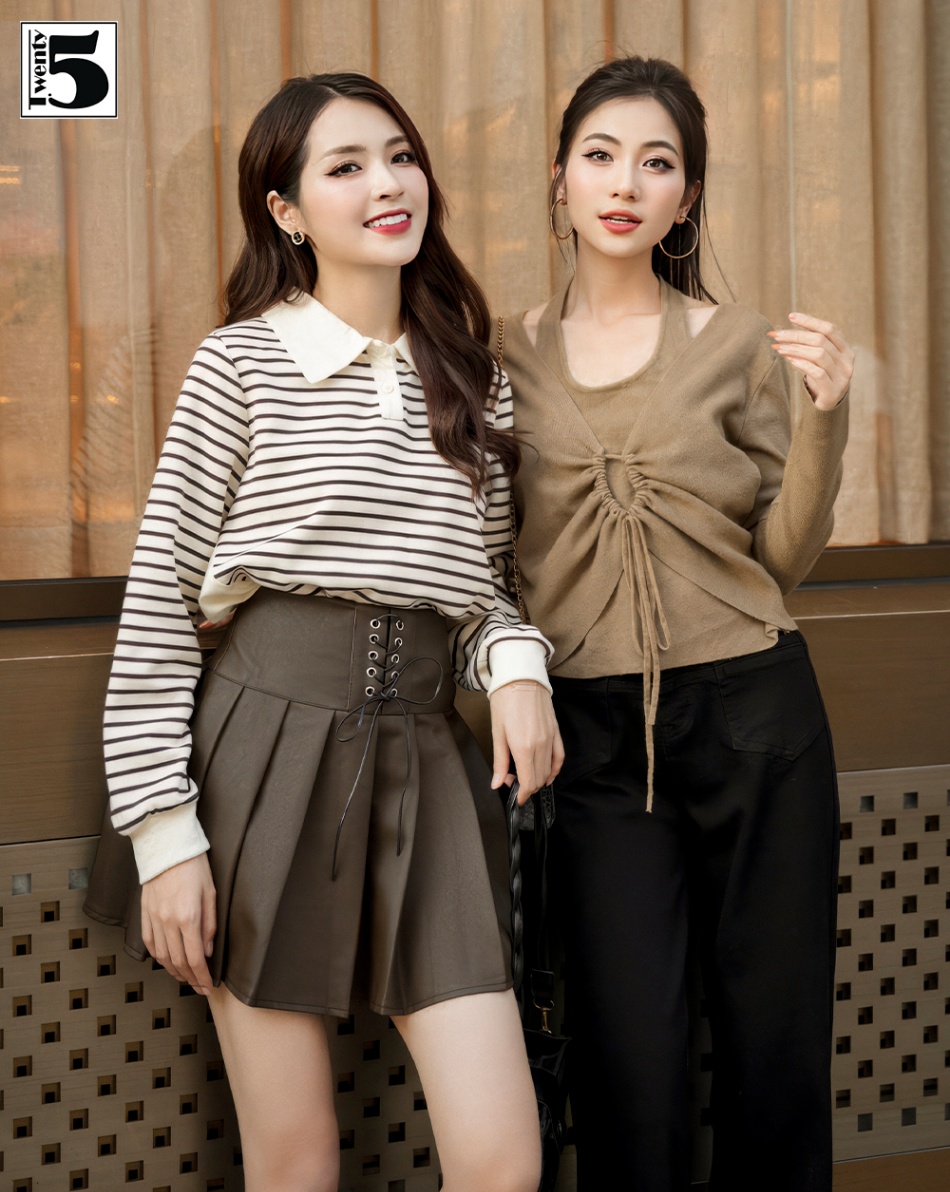 Đầm thun dáng xòe sát nách KK109-23 | Thời trang công sở K&K Fashion