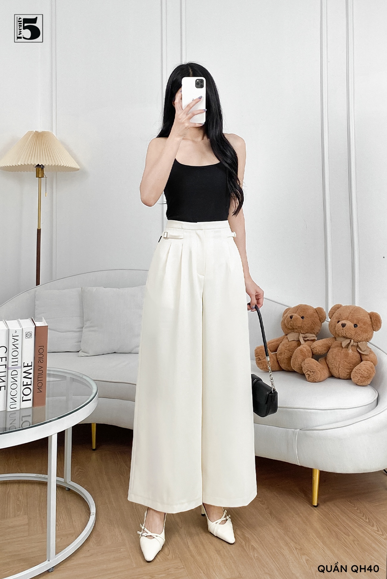 Quần Vải QH40-379 phong cách công sở hiện đại