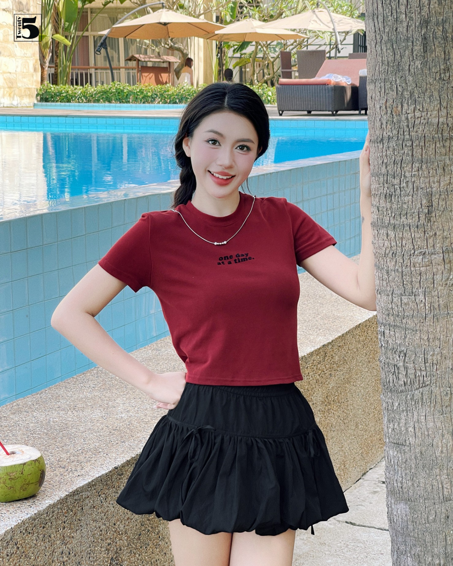 Áo thun ngắn tay 6656-169 thoáng mát trẻ trung hiện đại
