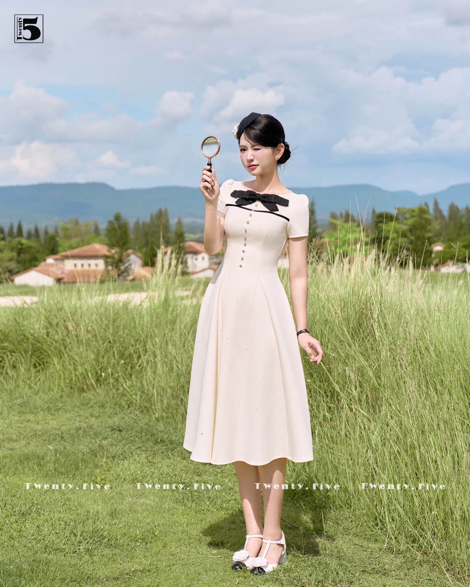 Đầm ngắn tay DL80-729